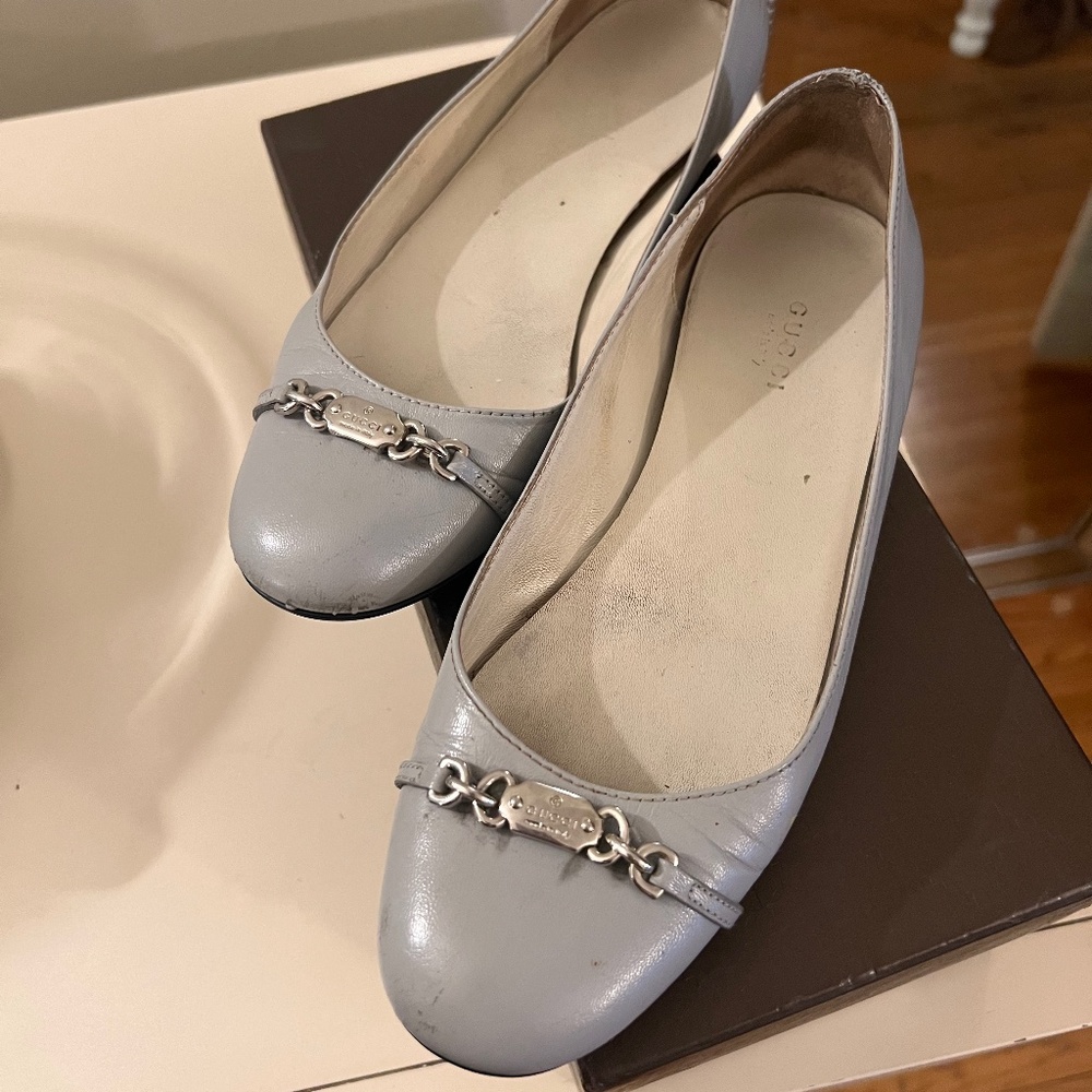 Gucci Authenticated Ballet Flats